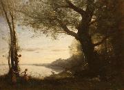 Jean-Baptiste-Camille Corot The Little Bird Nesters oil painting on canvas